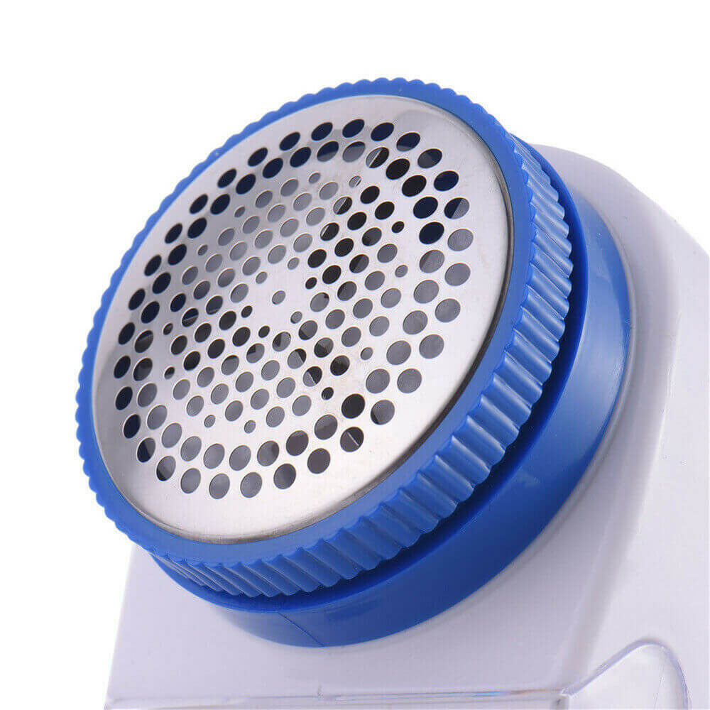 Close-up of the Lint Fabric Remover's perforated lint collector, designed for effective lint removal and garment care.