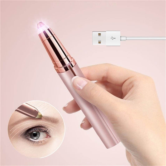 USB Eyebrow Mini Shaver for painless, precise grooming, travel-friendly, and perfect for touch-ups on the go.