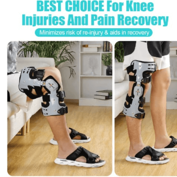 Knee Brace Pro offers orthotic support, customizable fit, posture restoration, and comfort for swift post-surgery recovery.