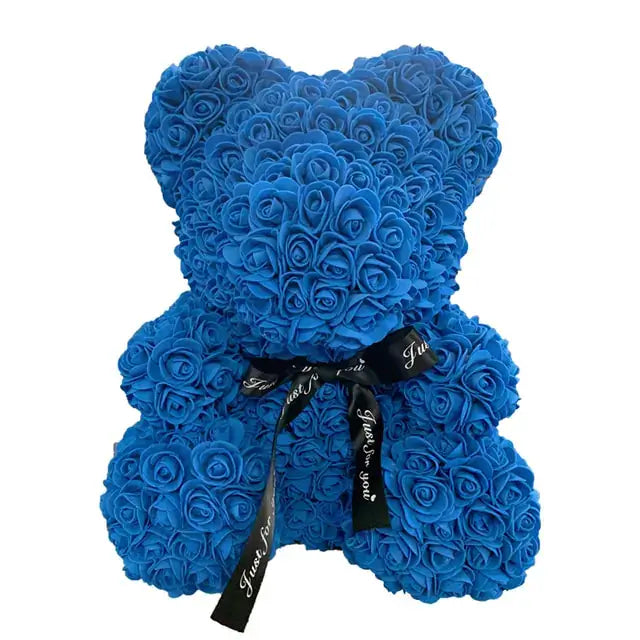 Elegant Rose Bear Heart, romantic artificial flowers, subtle fragrance, perfect for Valentine’s Day, Christmas, or appreciation.