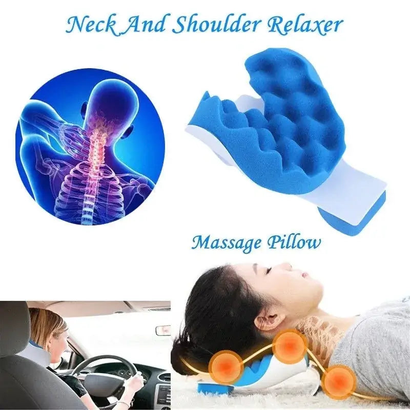 Ultimate comfort and support with the Neck Shoulder Relaxation Traction Pillow, reducing stiffness and improving circulation.