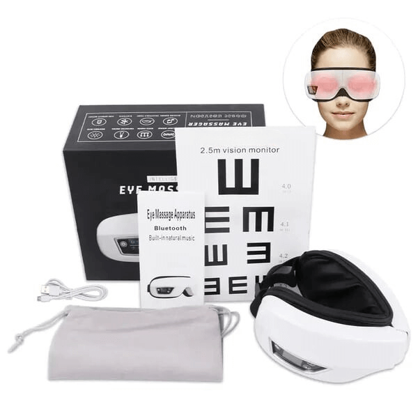 Revitalize your eyes with the 6D Smart Airbag Massager. Relieve fatigue, dark circles, & puffiness with customizable modes & soothing features.