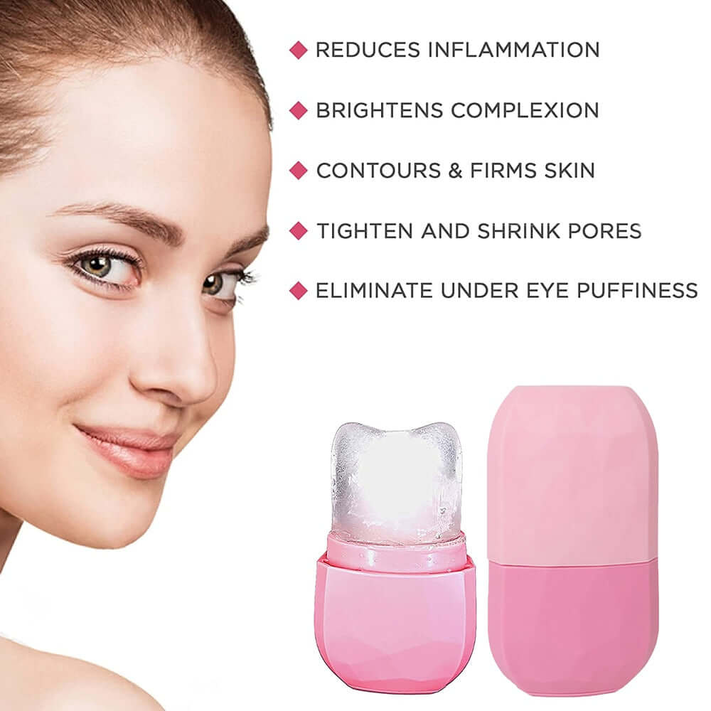 Upgraded Ice Roller revitalizes skin with cooling relief, targeting face, eyes, and neck for reduced puffiness and redness.