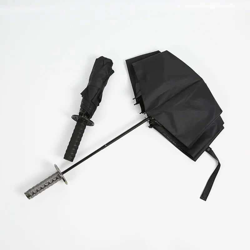 Embrace your inner warrior with our Samurai Knife Umbrella – a Katana-inspired design for protection and style, rain or shine.