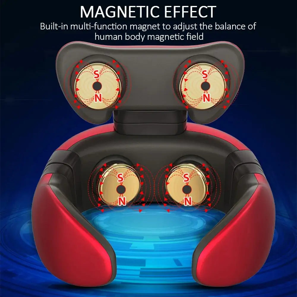 Smart 4D Magnetic Neck Massager relieves neck pain with magnetic therapy and advanced technology for comfort and relaxation.