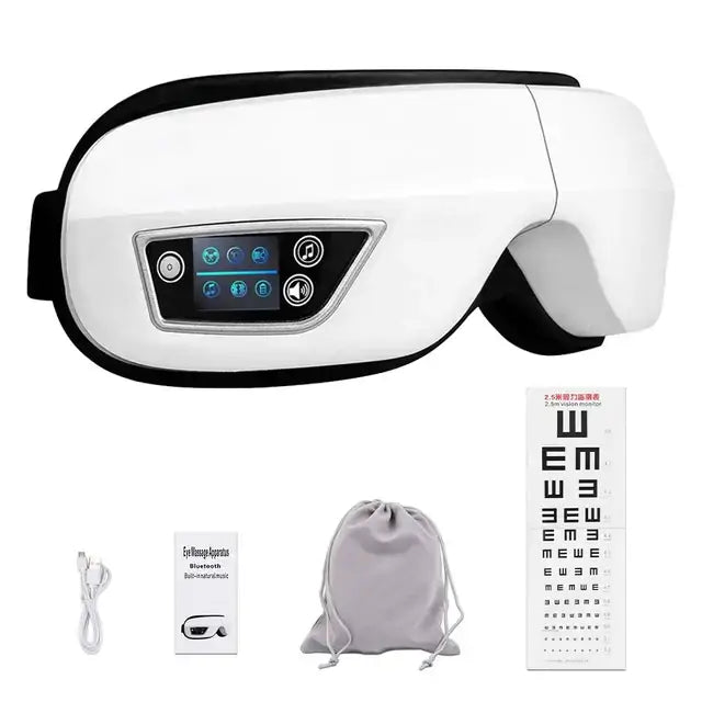 Revitalize your eyes with the 6D Smart Airbag Massager. Relieve fatigue, dark circles, & puffiness with customizable modes & soothing features.