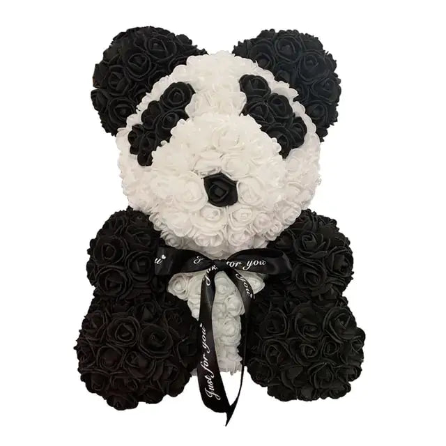 Elegant Rose Bear Heart, romantic artificial flowers, subtle fragrance, perfect for Valentine’s Day, Christmas, or appreciation.