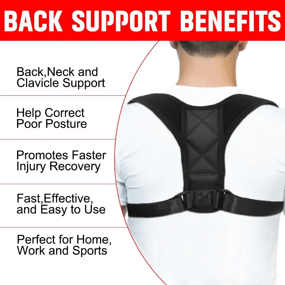 Boost confidence and appearance with the Adjustable Back Shoulder Posture Corrector, promoting better posture and poise.