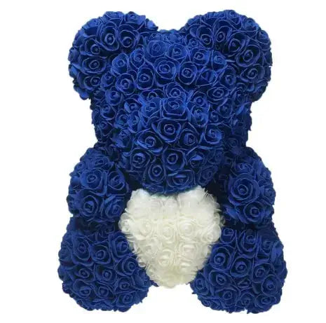 Elegant Rose Bear Heart, romantic artificial flowers, subtle fragrance, perfect for Valentine’s Day, Christmas, or appreciation.