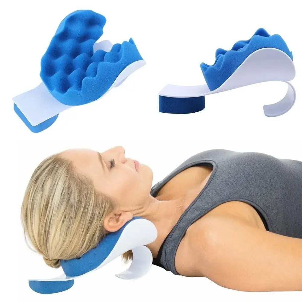 Ultimate comfort and support with the Neck Shoulder Relaxation Traction Pillow, reducing stiffness and improving circulation.