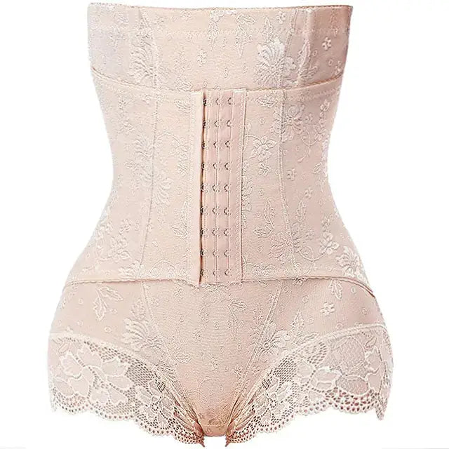 Sexy lace body shaper with zipper, contours curves, stylish lace detailing, enhances silhouette with comfort and confidence.