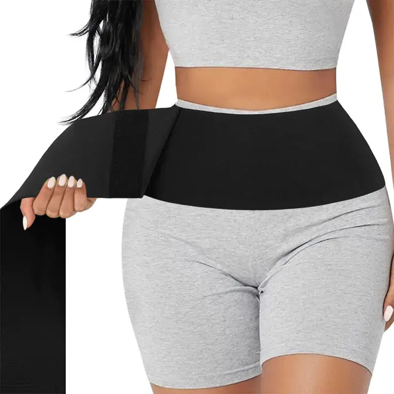 Waist Trainer with magic strips for customized fit and consistent support during any activity.