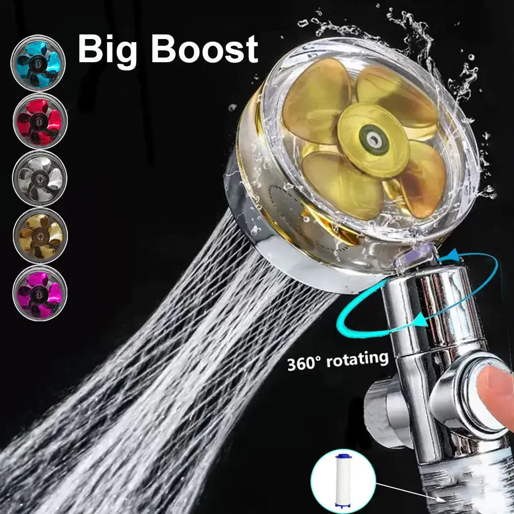 Pressurized shower head for a luxurious experience, boosting water flow for a spa-like cleanse and long-term performance.