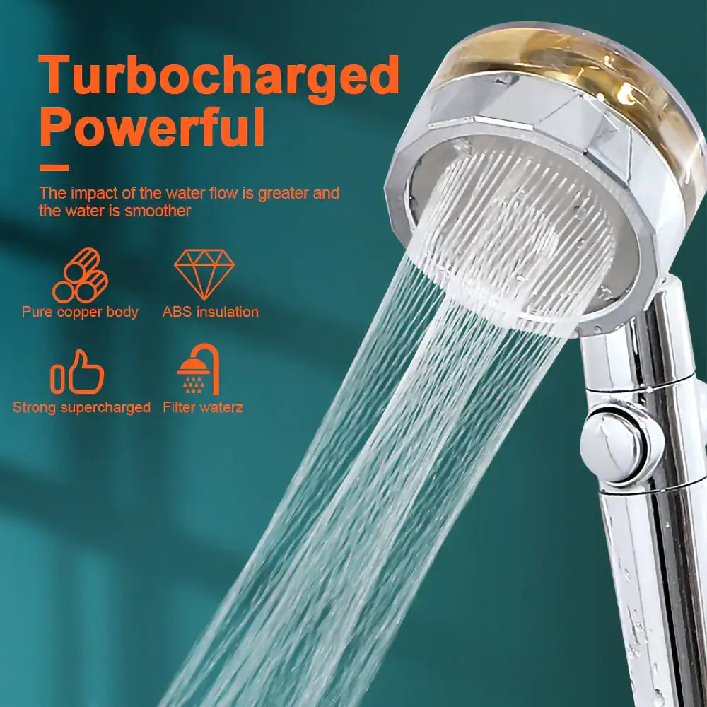 Pressurized shower head for a luxurious experience, boosting water flow for a spa-like cleanse and long-term performance.