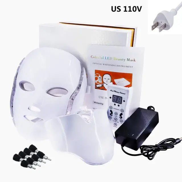 LED facial mask with light therapy for acne, wrinkles & glowing skin. Safe, comfortable & easy at-home treatment for all skin types.