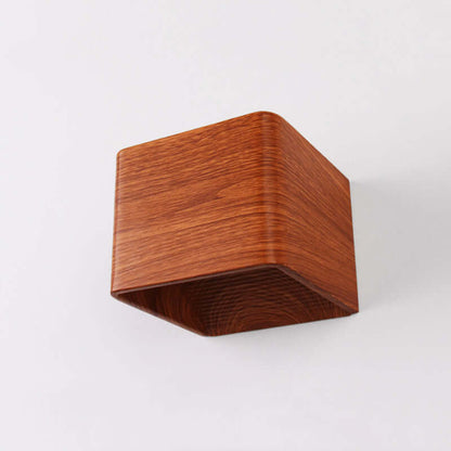 Indoor Wall Mounted Lamp in sleek wooden design, perfect for brightening living spaces.