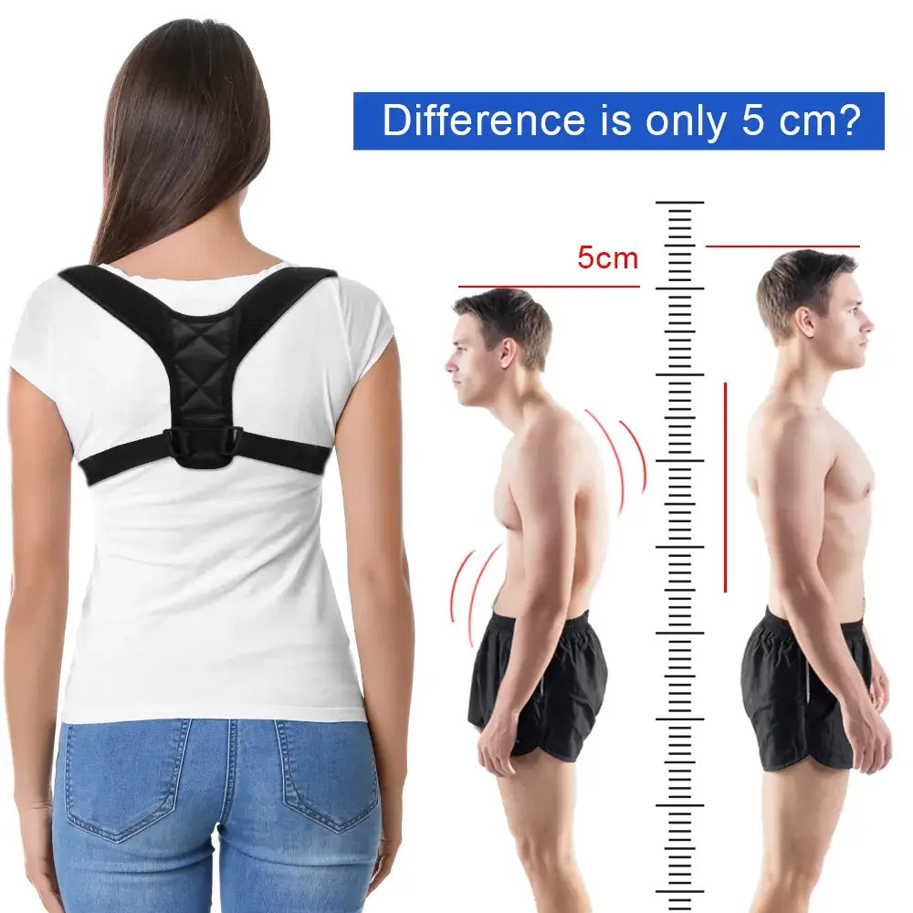 Boost confidence and appearance with the Adjustable Back Shoulder Posture Corrector, promoting better posture and poise.