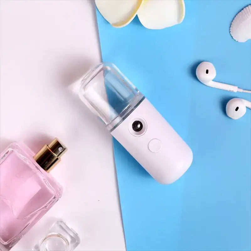 Mini Face Mist Spray for on-the-go hydration, revitalizing skin and promoting a radiant, dewy complexion anytime, anywhere.