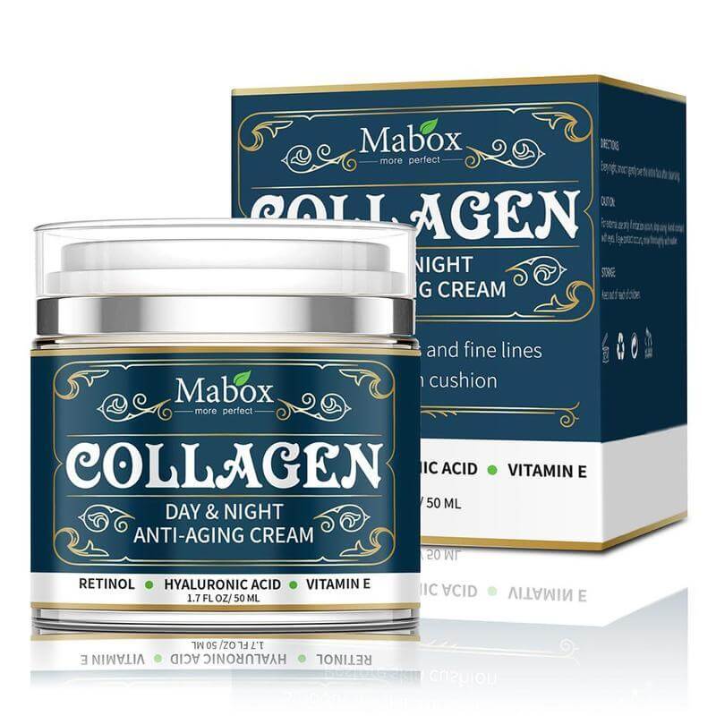 Collagen Face Moisturizer - Anti-Aging Day & Night Cream with Retinol and Vitamin E for Hydrated, Youthful Skin