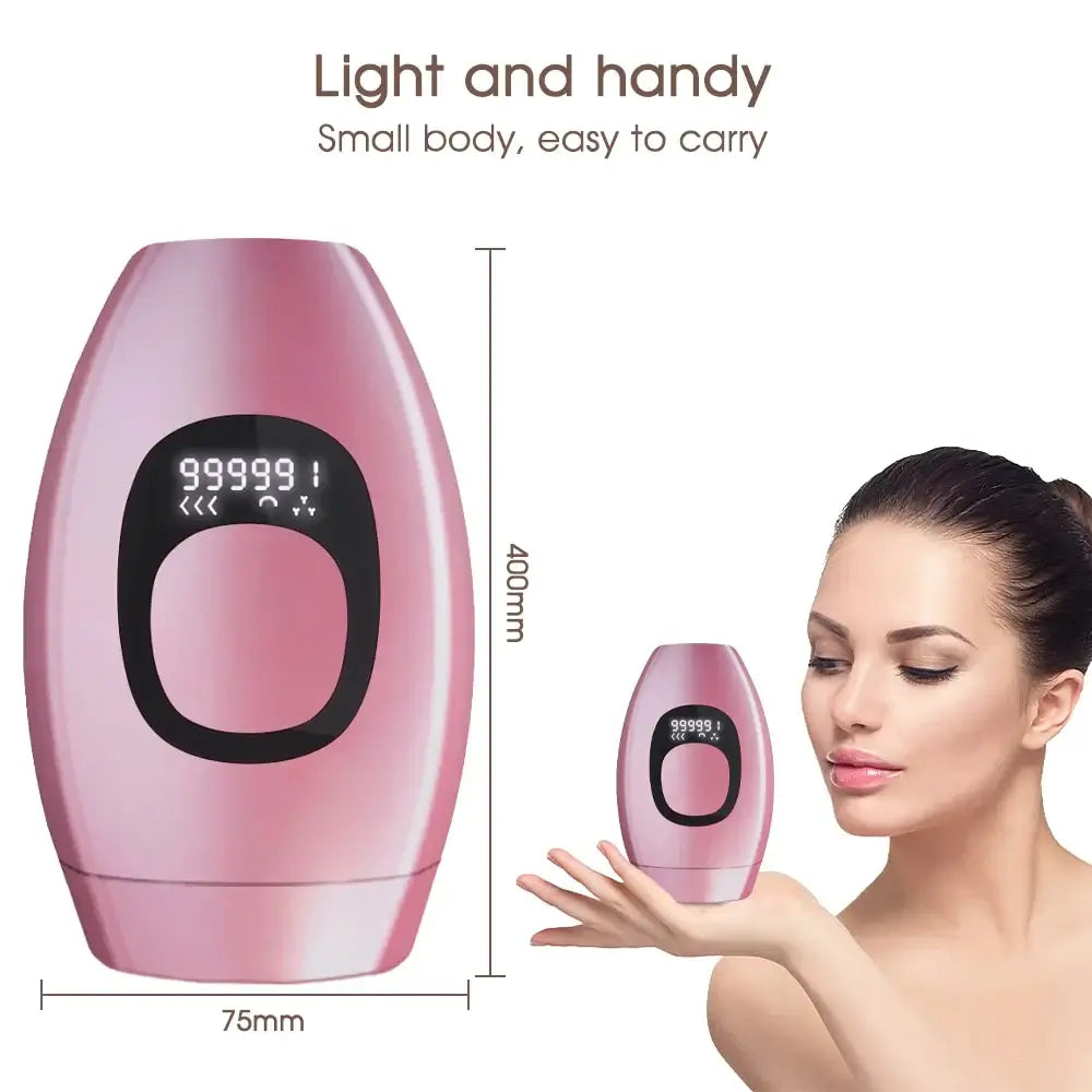 IPL Laser Hair Removal Epilator offers fast, pain-free hair removal with 999,999 flashes and adjustable intensity for smooth skin.