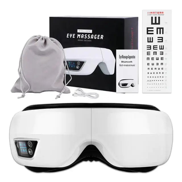 Revitalize your eyes with the 6D Smart Airbag Massager. Relieve fatigue, dark circles, & puffiness with customizable modes & soothing features.