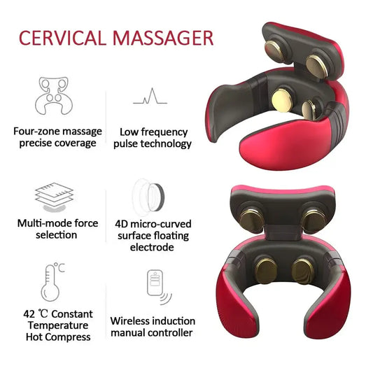 Smart 4D Magnetic Neck Massager relieves neck pain with magnetic therapy and advanced technology for comfort and relaxation.