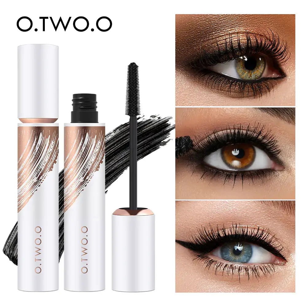 Waterproof black mascara for bold, smudge-free lashes with intense color, long-lasting wear, and gentle formula for sensitive eyes.